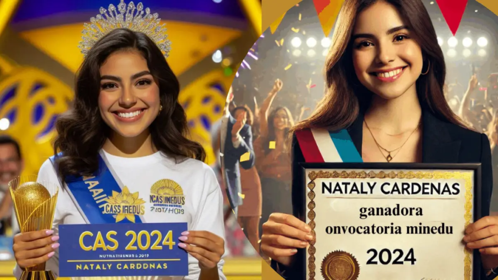 Nataly cardenas ganadora convocatoria minedu 2024 