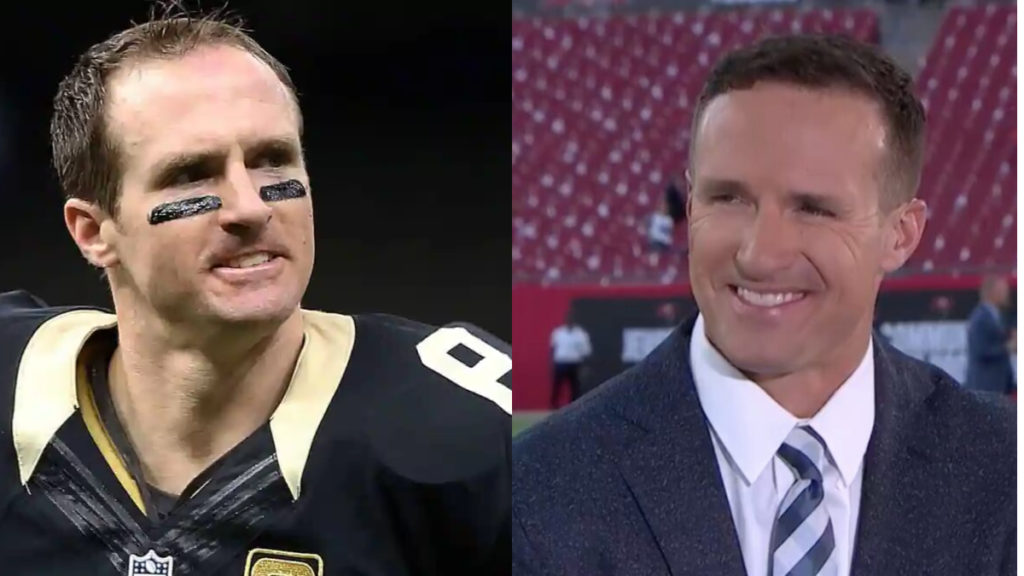 Drew brees makes his nbc debut, internet amazed by his new hair what fans reaction