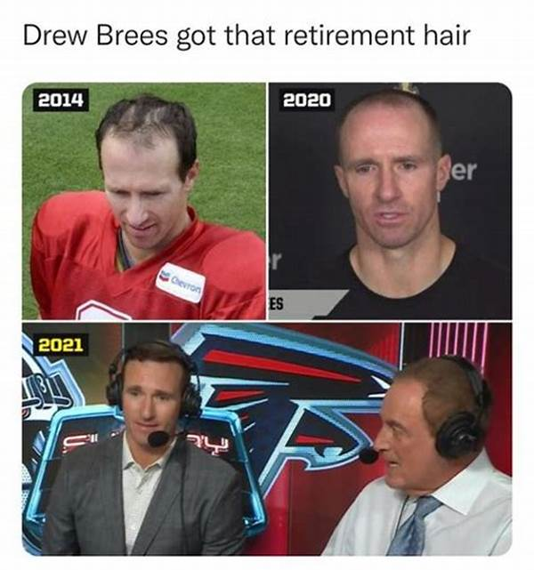 The History of Drew brees makes his nbc debut, internet amazed by his new hair journey